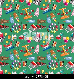 seamless playground pattern Stock Vector
