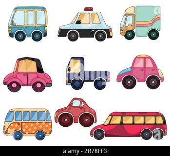 cartoon car icon Stock Vector