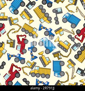 seamless truck pattern Stock Vector