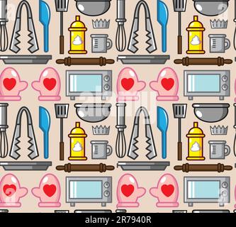 Stock Vector Illustration:  seamless baking pattern Stock Vector