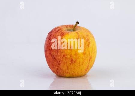 Fresh red apple isolated on white background. Stock Photo