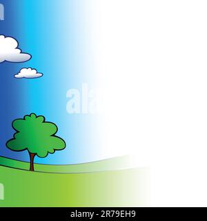 background landscape,  this illustration may be useful as designer work Stock Vector