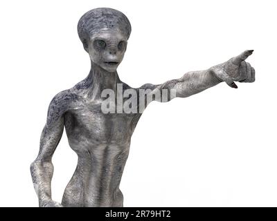 Humanoid alien hand, 3D illustration Stock Photo - Alamy