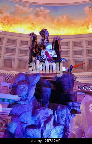 Fall of Atlantis at Caesars Forum Shops automaton show Caesars Palace Las Vegas Nevada USA Stock Photo