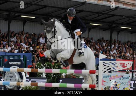 CANNES FRANCE JUNE 10 Philippe Rozier rides during the Longines