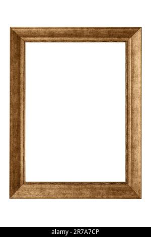 Classic antique picture frame or mirror frame isolated Stock Photo
