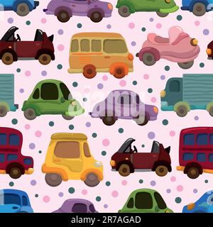 seamless car pattern Stock Vector