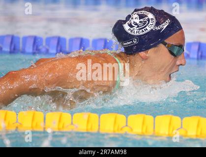 Rennes, France. 14th June, 2023. Cyrielle Duhamel, Women Heat 200 M Butterfly during the French Elite Swimming Championships on June 14, 2023 in Rennes, France - Photo Laurent Lairys/DPPI Credit: DPPI Media/Alamy Live News Stock Photo