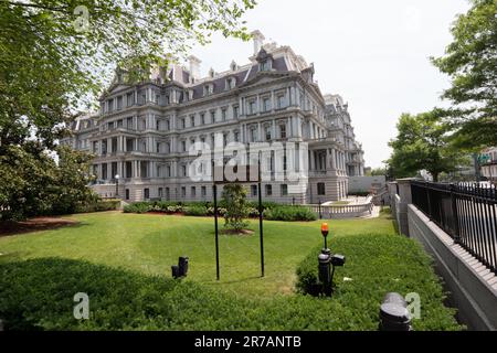 Eisenhower Executive Office Building (EEOB) Washington DC,formerly known as the Old Executive Office Building (OEOB USA. Picture: garyroberts Stock Photo