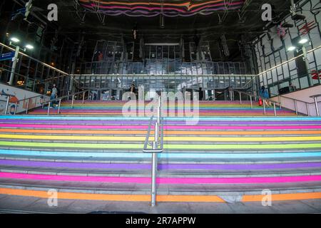 Entrance to Birmingham New Street Train Station, West Midlands England UK Stock Photo