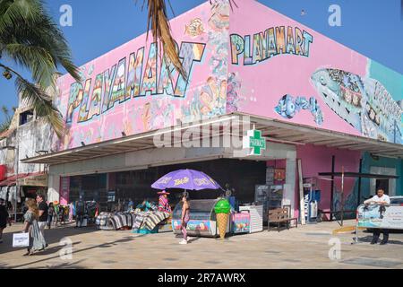 Playamart Shopping Mall Playa Del Carmen Yucatan Mexixo Stock Photo