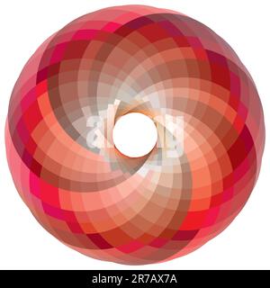 vortex color palette, abstract art illustration Stock Vector