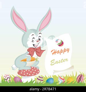 happy easter background, eggs Stock Vector