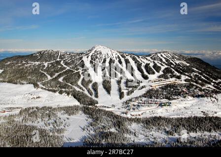 Aerial image of Mount Washington, BC, Canada Stock Photo