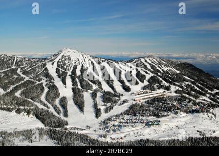 Aerial image of Mount Washington, BC, Canada Stock Photo