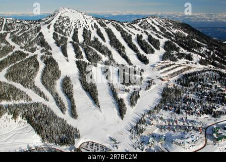 Aerial image of Mount Washington, BC, Canada Stock Photo