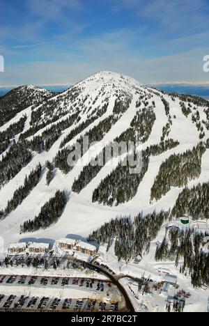 Aerial image of Mount Washington, BC, Canada Stock Photo