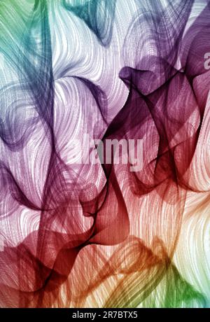 Colorful swirling hand drawn detailed background - Illustration for your design Stock Vector