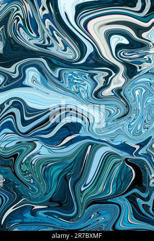 Abstract colorful, multicolored background.Fluid art.Background with liquid oil pattern.Mixed colors Stock Photo