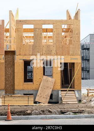 New rowhouses under construction in the Lafayette Square neighborhood Stock Photo