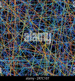 Seamless background of color lines on a black background - vector eps8 Stock Vector