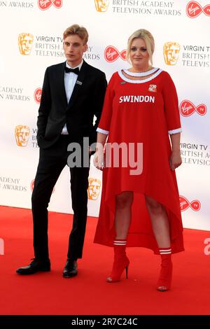 London, UK. 13th May, 2018. Charlie Cooper and Daisy May Cooper attend the Virgin TV British Academy Television Awards at The Royal Festival Hall in London, England. (Photo by Fred Duval/SOPA Images/Sipa USA) Credit: Sipa USA/Alamy Live News Stock Photo