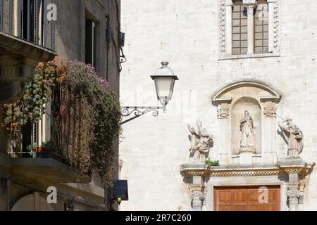 Views and details of Basilica Cattedrale Metropolitana, Bari Stock Photo