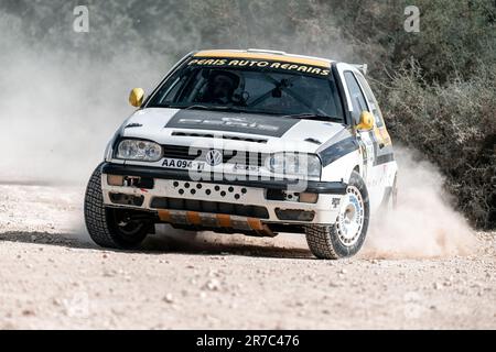 Anogyra, Cyprus - January 29, 2023: Peugeot 208 Rally4 racing on ...