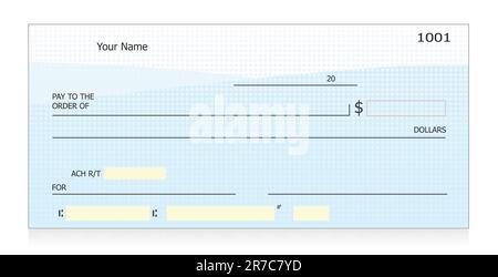 Blank check vector Stock Vector
