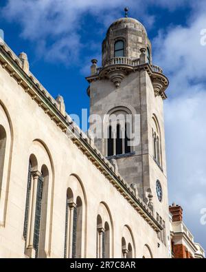 The exterior of the now Cadogan Hall in London, UK.  The building used to be the First Church of Christ Scientist. Stock Photo