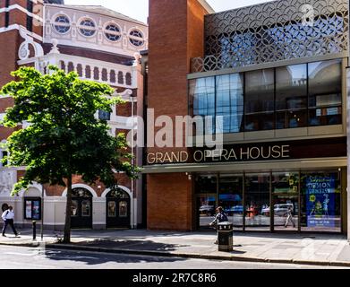 The Grand Opera House Belfast, Northern Ireland. Presenting drama, opera, dance, comedy, musicals, and family shows. Stock Photo