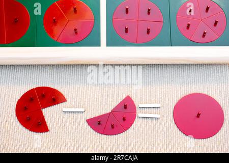 Montessori material for mathematical presentations, here I use ...