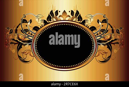 ornamental shield,  this illustration may be useful as designer work Stock Vector