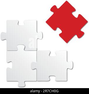 An image of 3D puzzle pieces Stock Vector Image & Art - Alamy