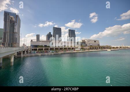 ABU DHABI, UAE - CIRCA JANUARY, 2020: Abu Dhabi urban landscape. Stock Photo