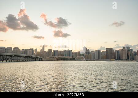 ABU DHABI, UAE - CIRCA JANUARY, 2020: Abu Dhabi urban landscape. Stock Photo