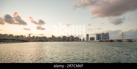 ABU DHABI, UAE - CIRCA JANUARY, 2020: Abu Dhabi urban landscape. Stock Photo