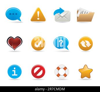 set of icons for web Stock Vector