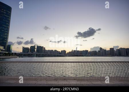 ABU DHABI, UAE - CIRCA JANUARY, 2020: Abu Dhabi urban landscape. Stock Photo