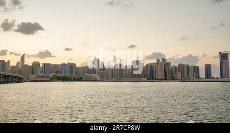 ABU DHABI, UAE - CIRCA JANUARY, 2020: Abu Dhabi urban landscape. Stock Photo