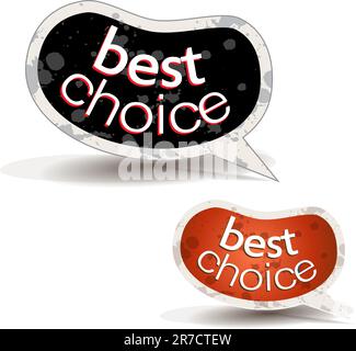 Distressed Beans Speech bubbles set with 4 grunge colours. Shadows are transparent. Stock Vector