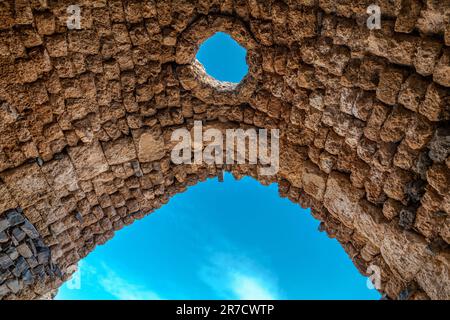 BELVOIR CASTLE (1168) BELVOIR (KOKHAV HAYARDEN) NATIONAL PARK ISRAEL Stock Photo