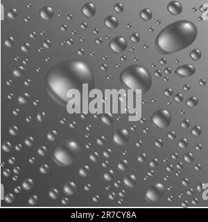 Water drops seamless pattern. Clean drink endless background. Vector ...