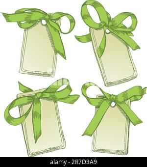 set of tags,  this illustration may be useful as designer work Stock Vector