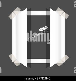 Vector paper window and space for your text Stock Vector