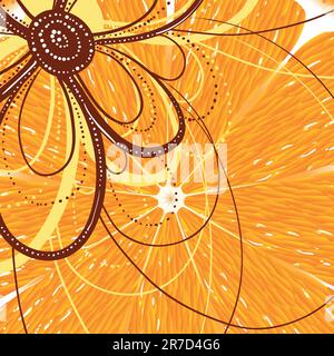 abstract background, this illustration may be useful as designer work Stock Vector