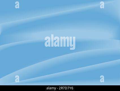 Abstract Background - Illustration of Light Blue Silky Drapery Stock Vector