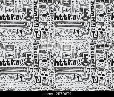 seamless web pattern Stock Vector