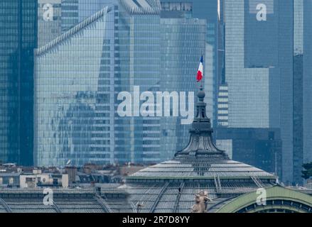 Paris, France. 13th May, 2023. Illustration of the official flag