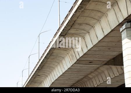 kaydat bridge across the Dnieper River in the city of Dnieper Stock Photo